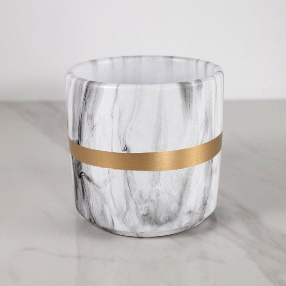 U at Home Marble & Gold Planter