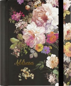 U at Home Midnight Floral Large Address Book