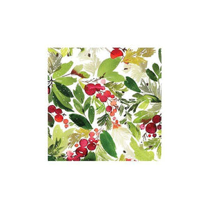 U at Home Mistletoe Check Cocktail Napkin