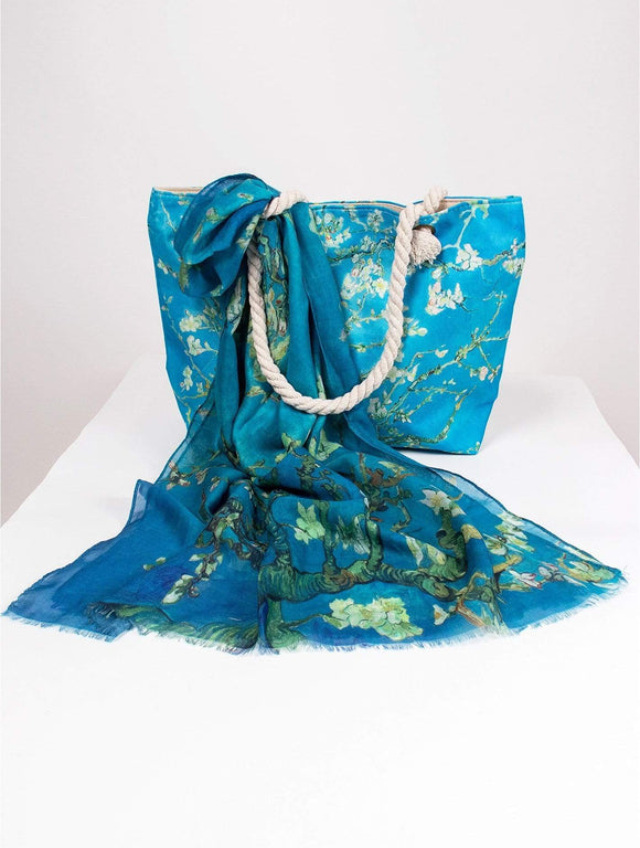 U at Home Oil Painting Tote & Scarf Set