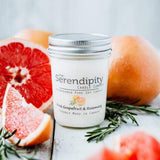 U at Home Pink Grapefruit & Rosemary- Serendipity 8oz Jar Candle
