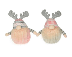 U at Home Pink Plaid Hat Gnome