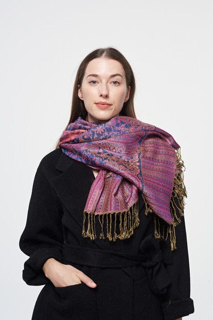 U at Home Purple Paisley Scarf