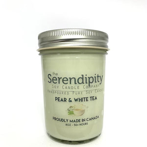 U at Home Serendipity 8oz Jar Candle- Pear & White Tea