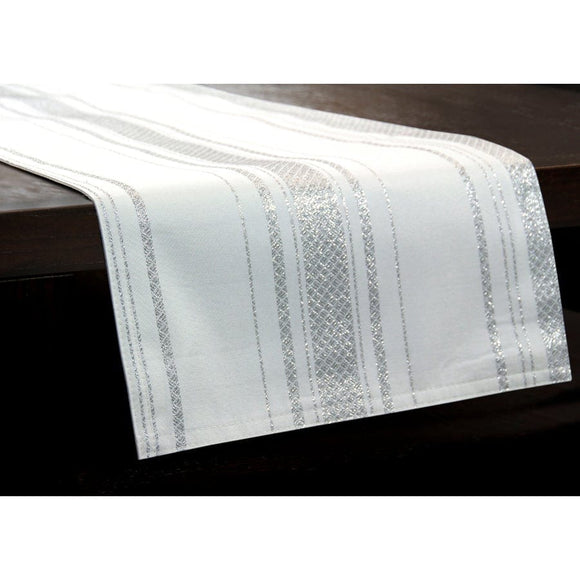 U at Home Silver Stripe Table Runner