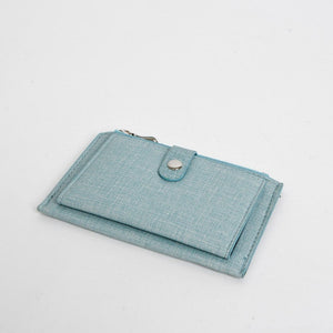 U at Home Small Linen Look Blue Wallet