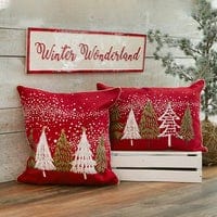 U at Home Tree Cushion Cover Red