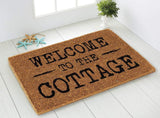 U at Home Welcome to the Cottage Doormat