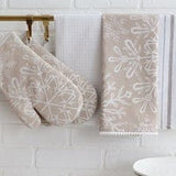 U at Home Winter White Snowflake Tea Towel